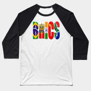 Brics Country Flags Baseball T-Shirt